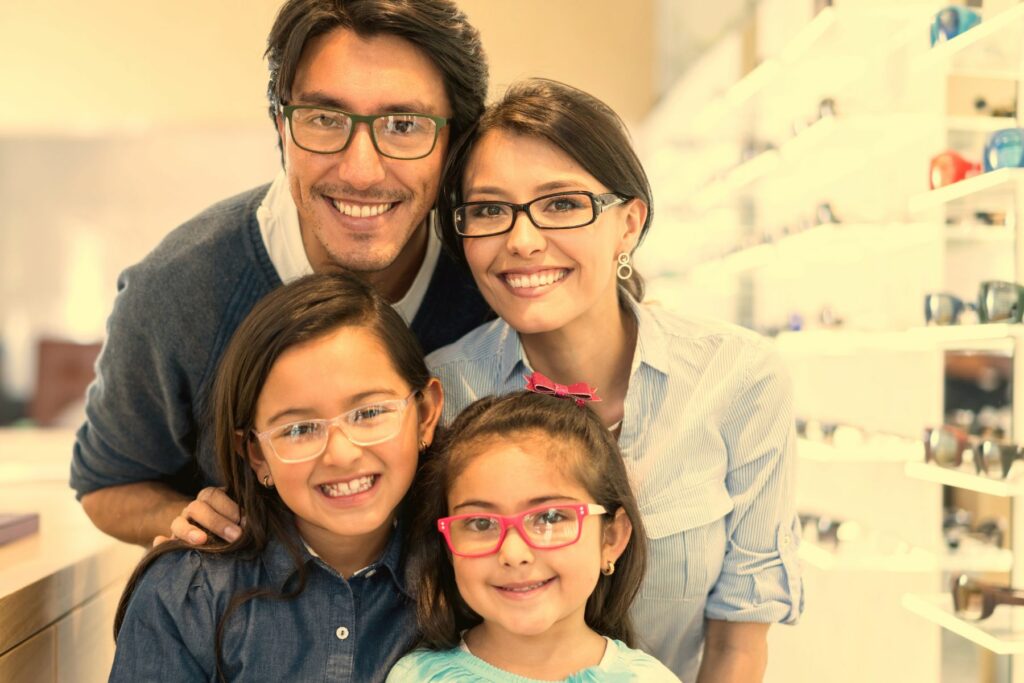 frais d'optique élevés pour une famille