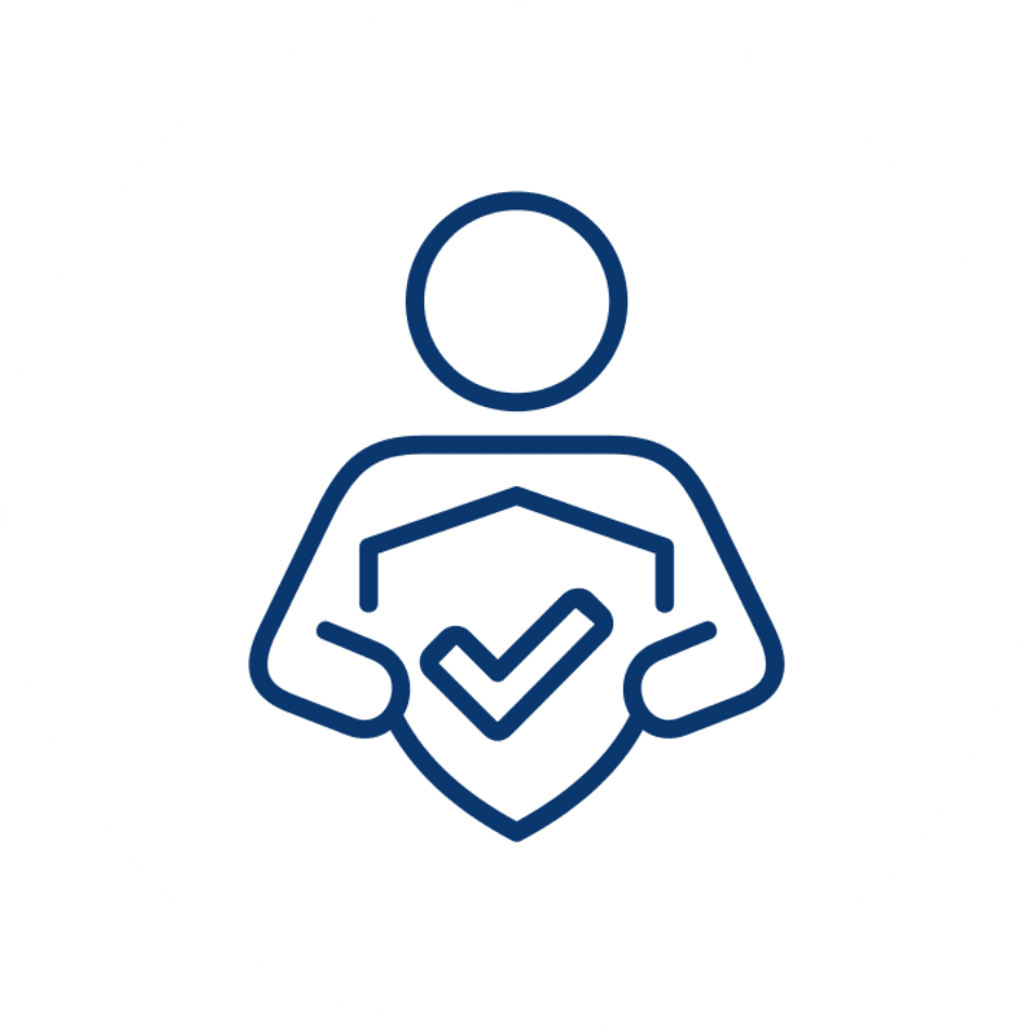 garantie homme clé icone